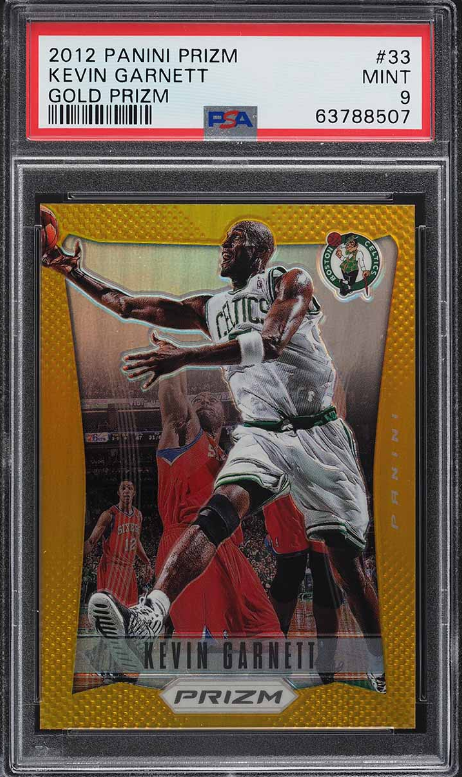 2012 Panini Prizm Gold Prizms Kevin Garnett Rookie Card