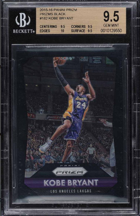 2015 Panini Prizm Black Prizms Kobe Bryant 1/1 Rookie Card