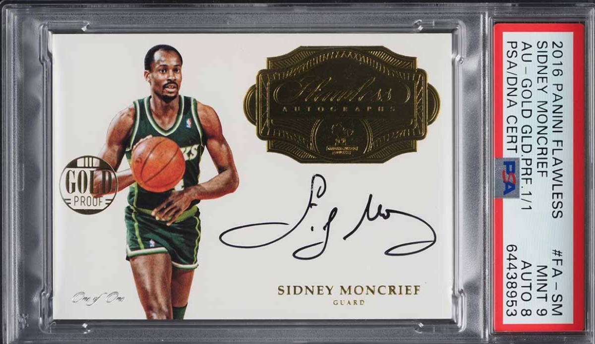 2016 Panini Flawless Gold Proof Sidney Moncrief AUTO Rookie