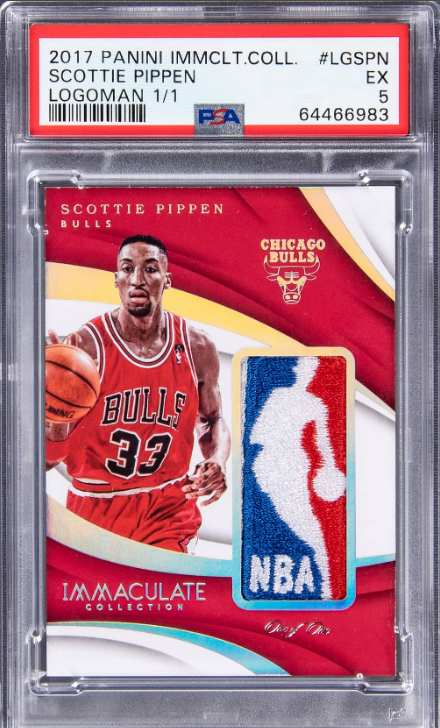 2017-18 Panini Immaculate Collection Logoman Scottie Pippen Patch Card