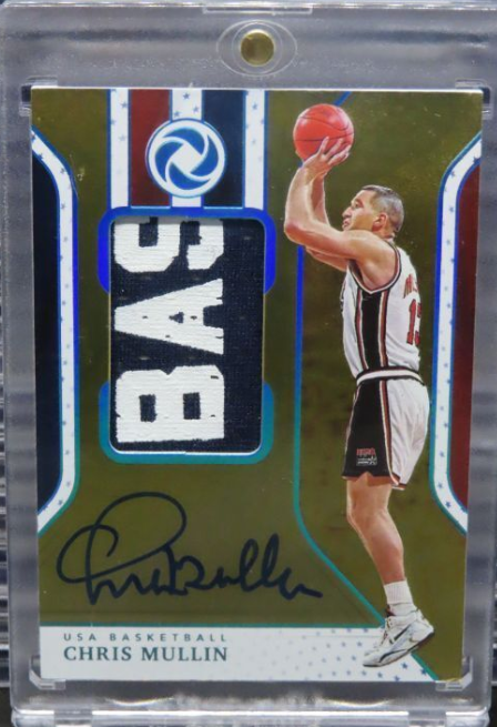 2018-19 Opulence Chris Mullin Gold Medal Platinum GU Patch Auto