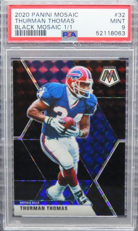 2020 Mosaic Thurman Thomas Black Mosaic Prizm Rookie Card