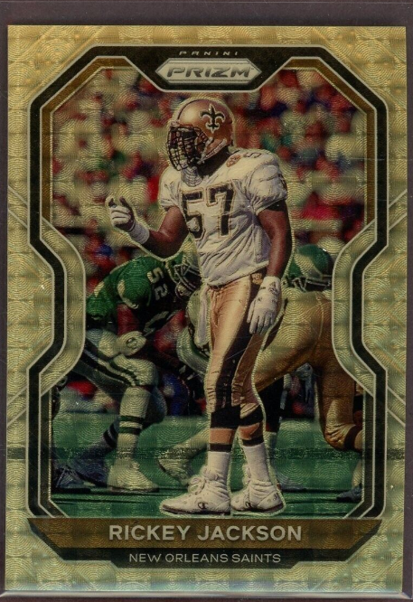 2020 Panini Gold Vinyl Prizm Rickey Jackson New Orleans Saints Rookie Card