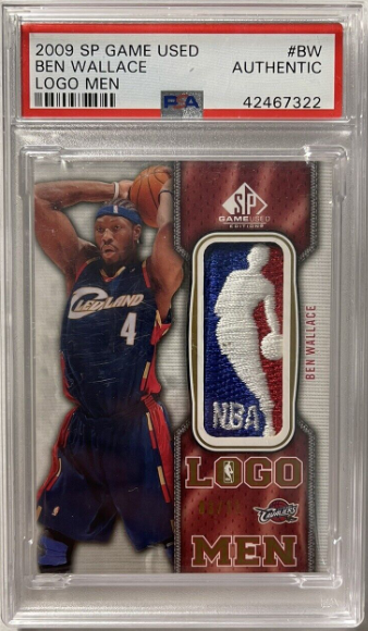 Ben Wallace 2009-10 UD Upper Deck SP Game Used Logo Men Logoman Patch 