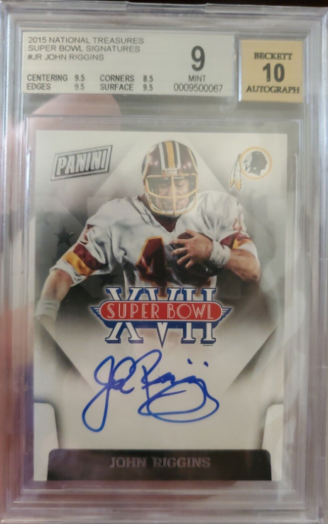 John Riggins 2015 Panini Super Bowl Auto Rookie Card