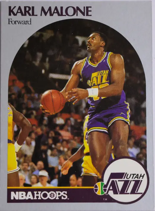 Karl Malone 1990 NBA Hoops Gem Mint Flawless Perfect Rookie Card