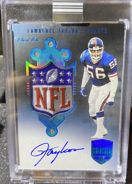 Lawrence Taylor 2021 Panini Eminence NFL Shield Diamond Signatures 1/1 Giants Rookie Card