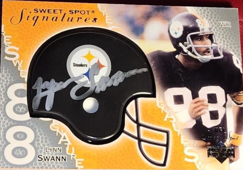 Lynn Swann 2003 UD Sweet Spot Signatures Auto Rookie Card