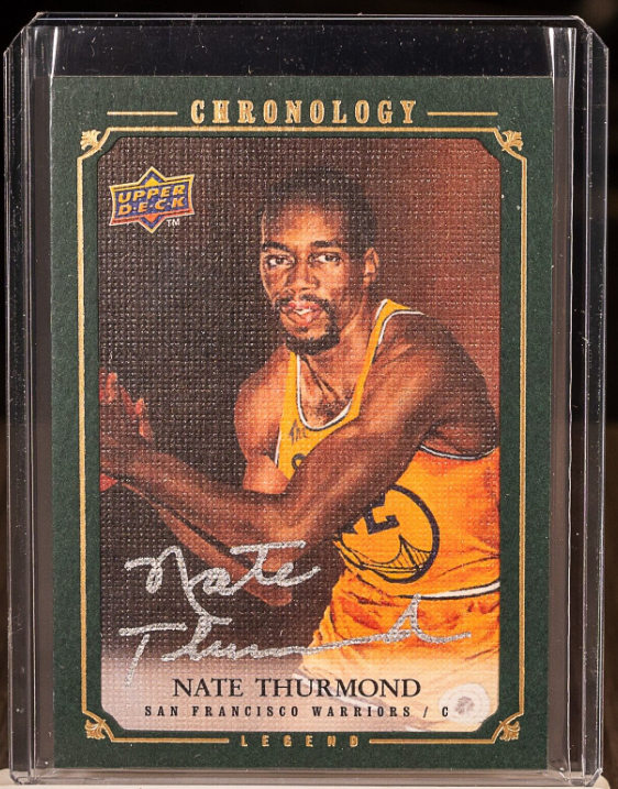 Nate Thurmond 2007 Upper Deck Chronology Legends Gold Auto Rookie Card