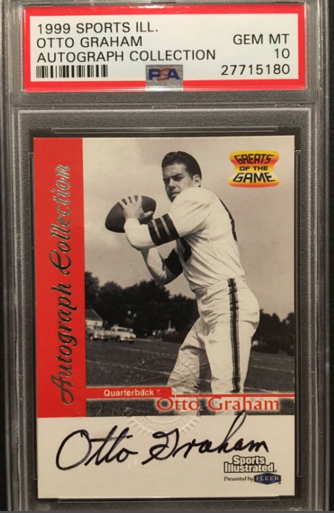 OTTO GRAHAM 1999 Sports Ill. Auto Rookie Card