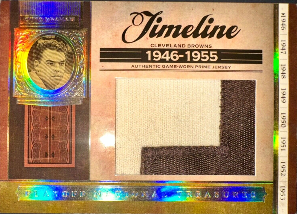 Otto Graham 2006 Playoff National Treasures Timelines Jumbo Prime Patch