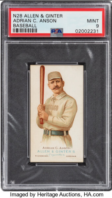 Most Valuable Cap Anson Baseball Cards