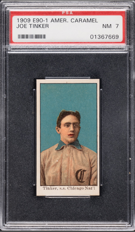 1909-1911 E90-1 American Caramel Joe Tinker 1 of 1 Rookie Card