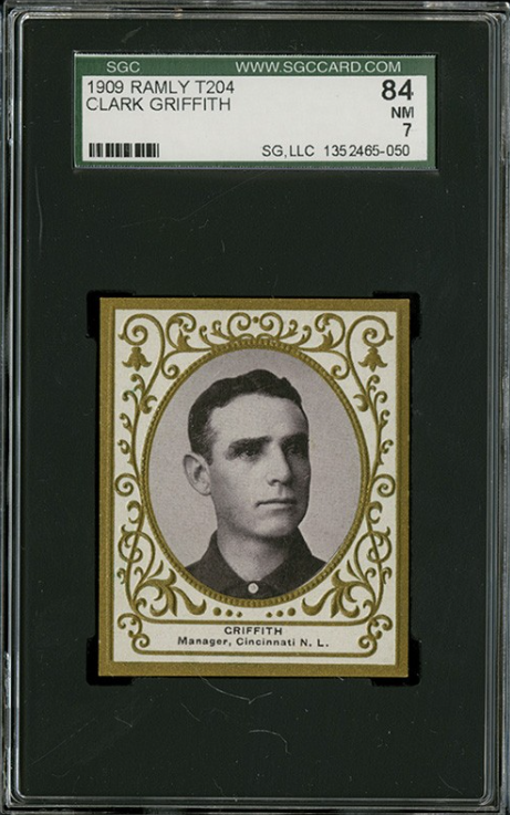 1909 T204 Ramly Tobacco Clark Griffith Rookie Card