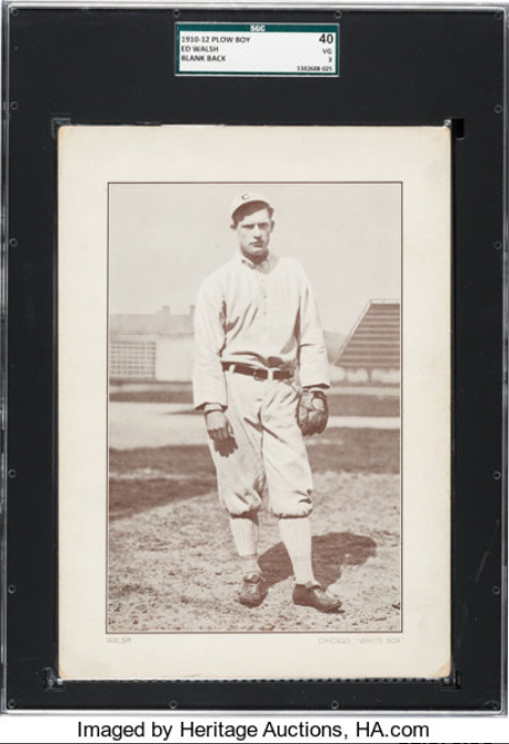 1910-12 Plow Boy Ed Walsh Rookie Card