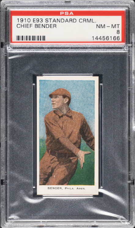 1910 E93 Standard Caramel Chief Bender Rookie Card