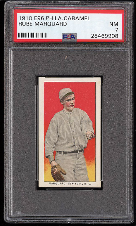 1910 E96 Philadelphia Caramel Rube Marquard Rookie Card