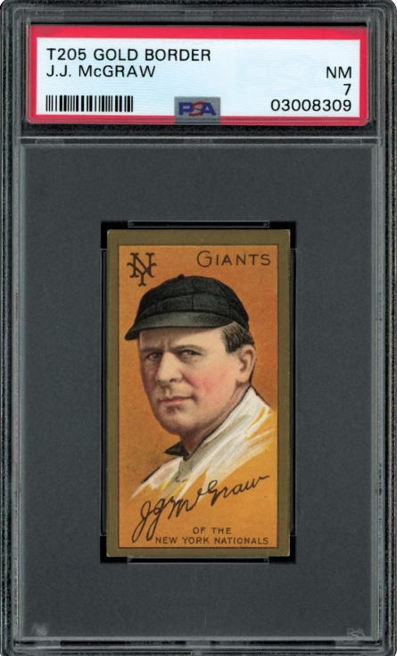 1911 T205 Gold Border John McGraw Piedmont Cigarettes/Factory Rookie Card