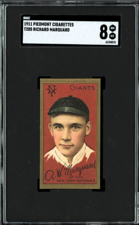 1911 T205 Rube Marquard Piedmont Cigarettes Rookie Card