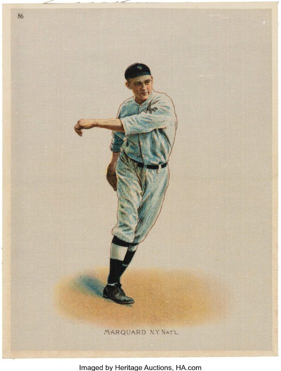 1912 S81 Large Silk Rube Marquard Rookie Card