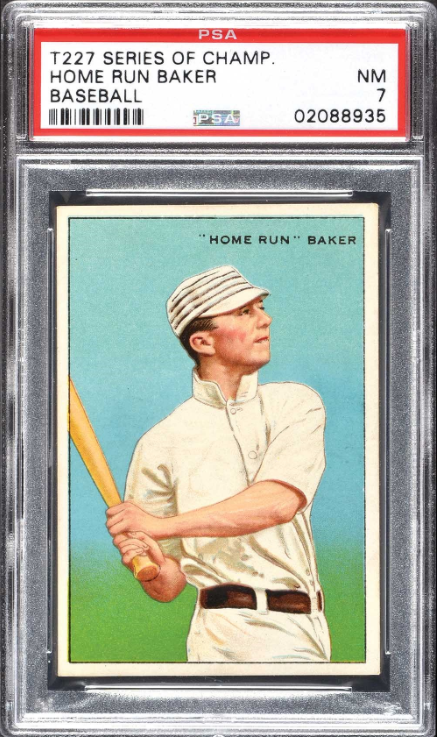 1912 T227 Series of Champions Frank "Home Run" Baker Rookie Card