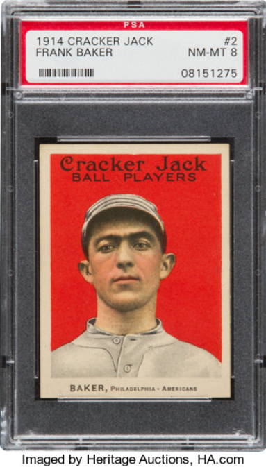 1914 Cracker Jack Frank Baker Rookie Card