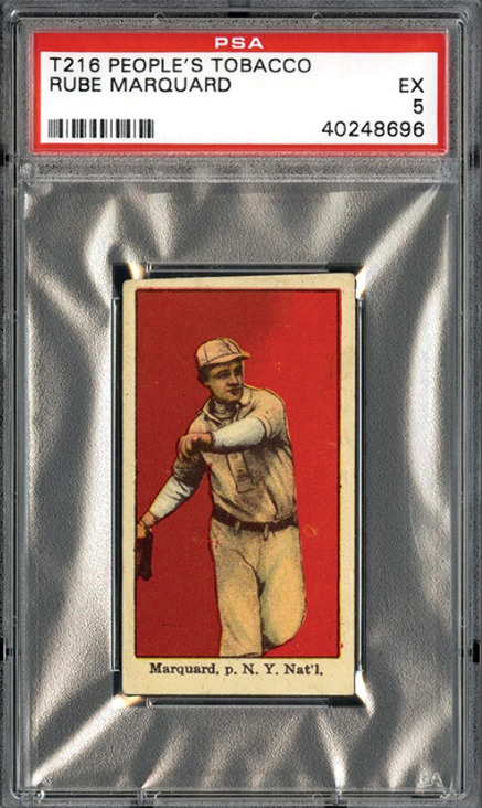 1914 T216 Kotton Tobacco Rube Marquard Rookie Card