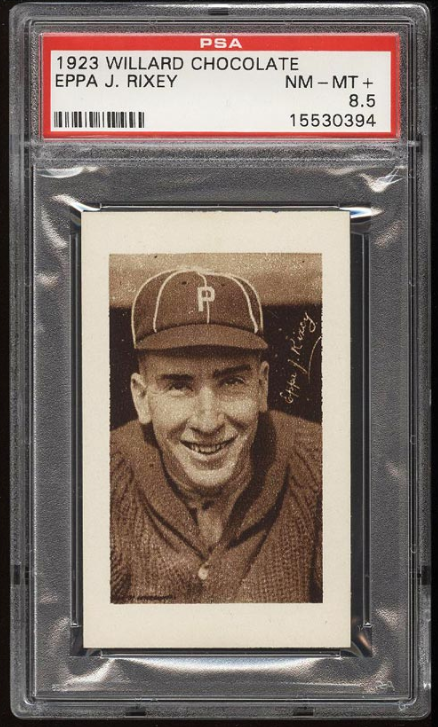 1923 V100 Willard Chocolate SETBREAK Eppa Rixey Rookie Card