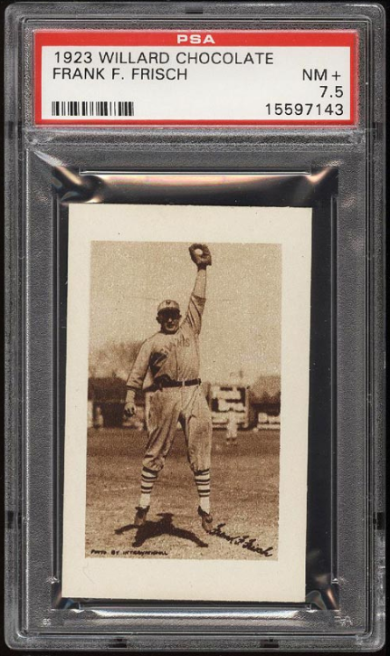 1923 V100 Willard Chocolate SETBREAK Frankie Frisch Rookie Card