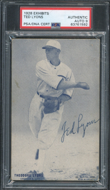 1928 Exhibits Ted Lyons (HOF) Rookie Card