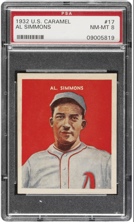 1932 U S Caramel Al Simmons Rookie Card