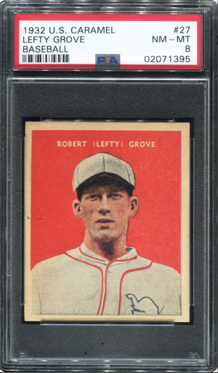 1932 U.S. Caramel Lefty Grove Rookie Card