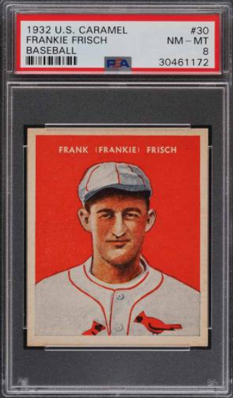 1932 U.S. Caramel SETBREAK Frankie Frisch Rookie Card