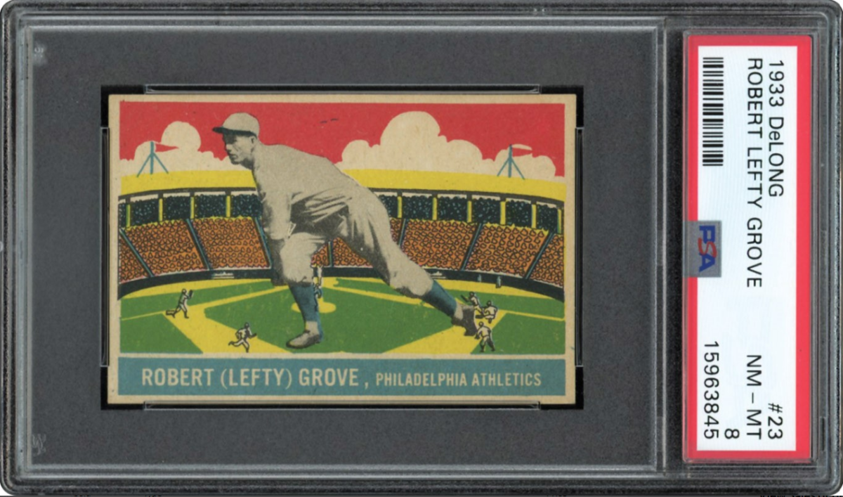 1933 DeLong Lefty Grove Rookie Card