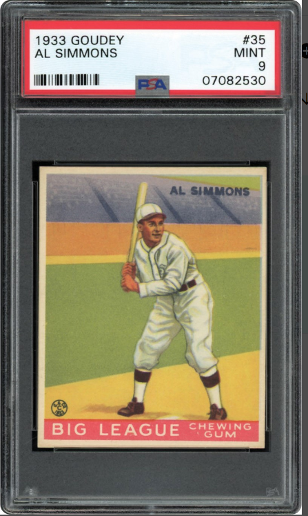 Most Valuable Al Simmons Baseball Cards