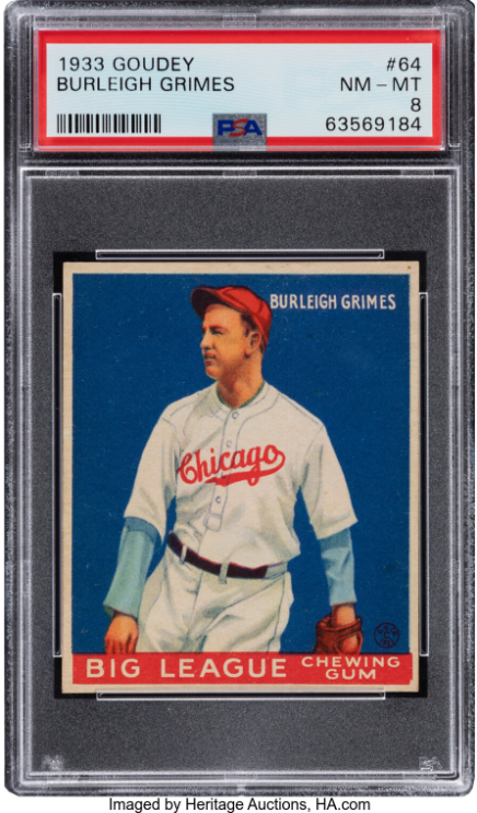 Most Valuable Burleigh Grimes Baseball Cards