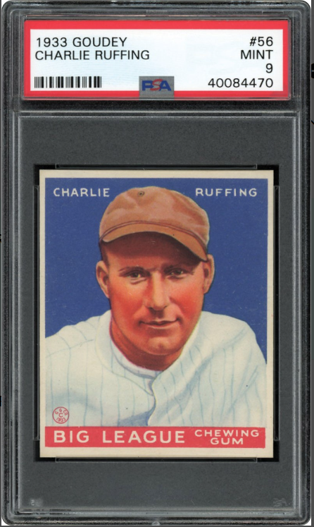 Most Valuable Red Ruffing Baseball Cards