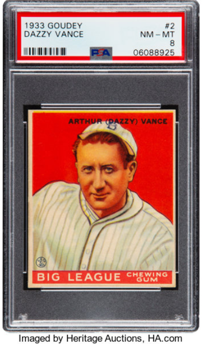 Most Valuable Dazzy Vance Baseball Cards