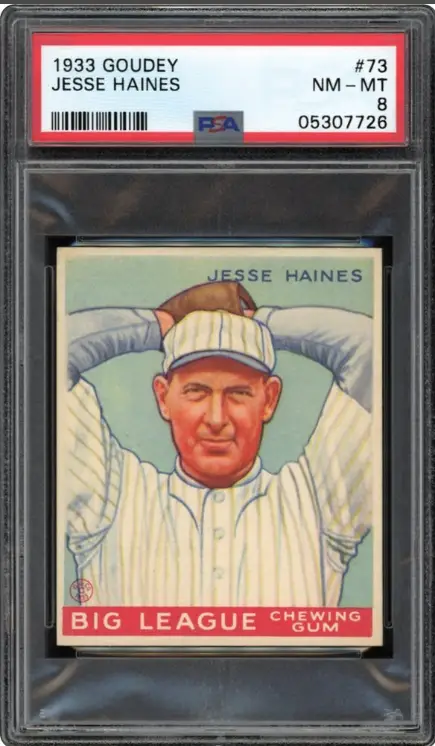 Most Valuable Jesse Haines Baseball Cards