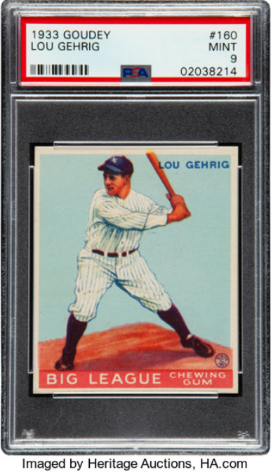 Most Valuable Lou Gehrig Baseball Cards