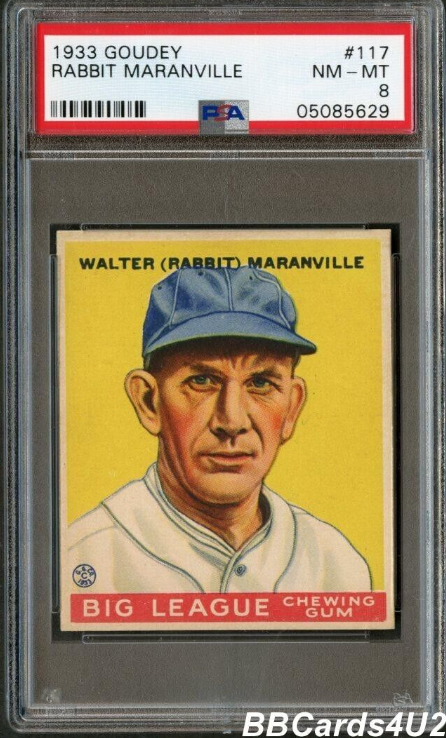 1933 Goudey Rabbit Maranville Hof Rookie Card