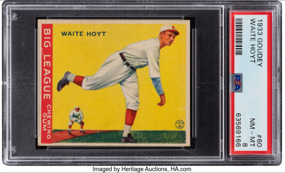 Most Valuable Waite Hoyt Baseball Cards