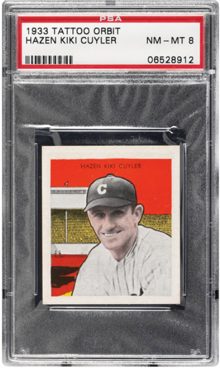 1933 Tatoo Orbit Hazen KiKi Cuyler Rookie Card