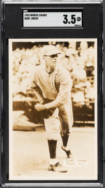 1933 Worch Cigar Lefty Grove Rookie Card