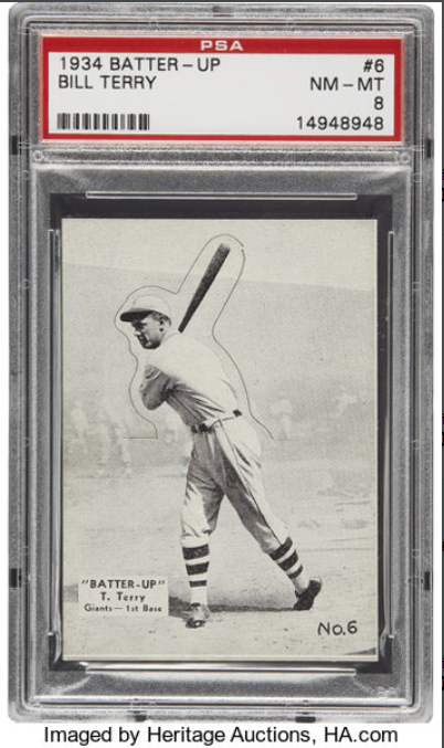 1934-36 Batter-Up (R318) Bill Terry Rookie Card