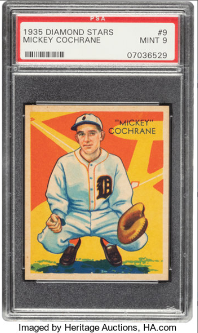 1934-36 Diamond Stars Mickey Cochrane Rookie Card