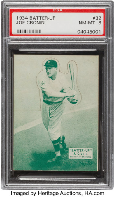 1934-36 R318 Batter-Up Joe Cronin (Green) Rookie Card