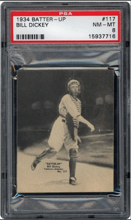 1934 Batter-Up Bill Dickey Rookie Card