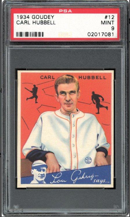 Most Valuable Carl Hubbell Baseball Cards