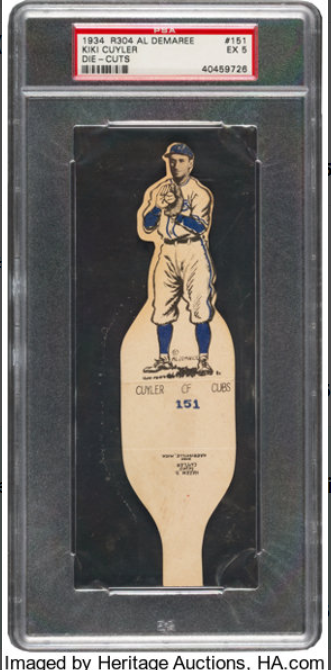 1934 R304 Al Demaree KiKi Cuyler Rookie Card